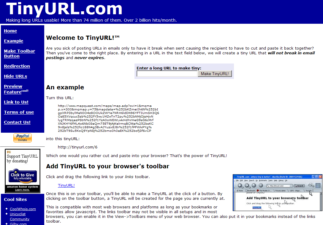 tinyurl moodle