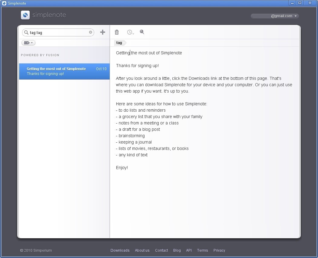 simplenote com