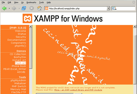 localhost xampp splash php